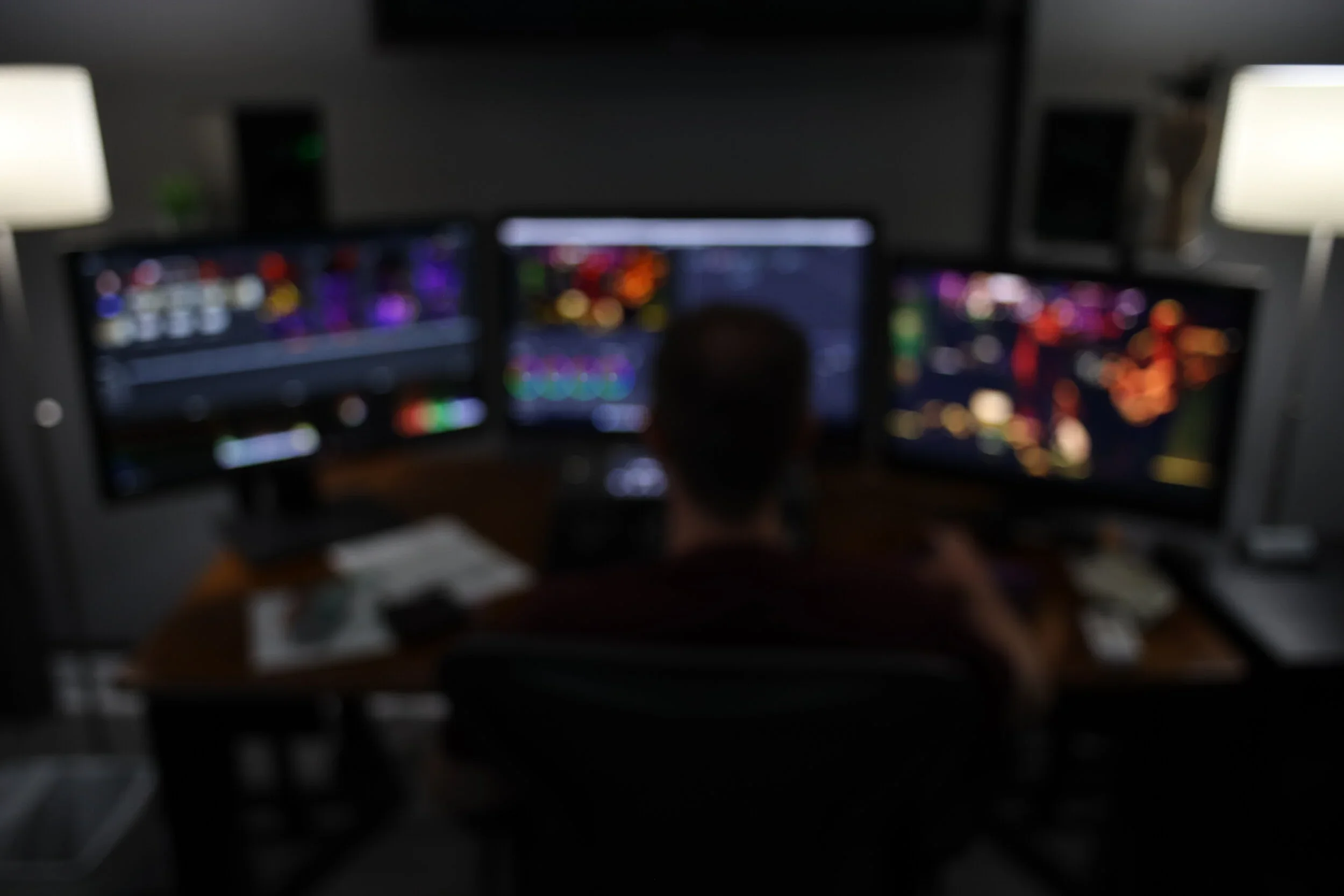 Post-production editing suite